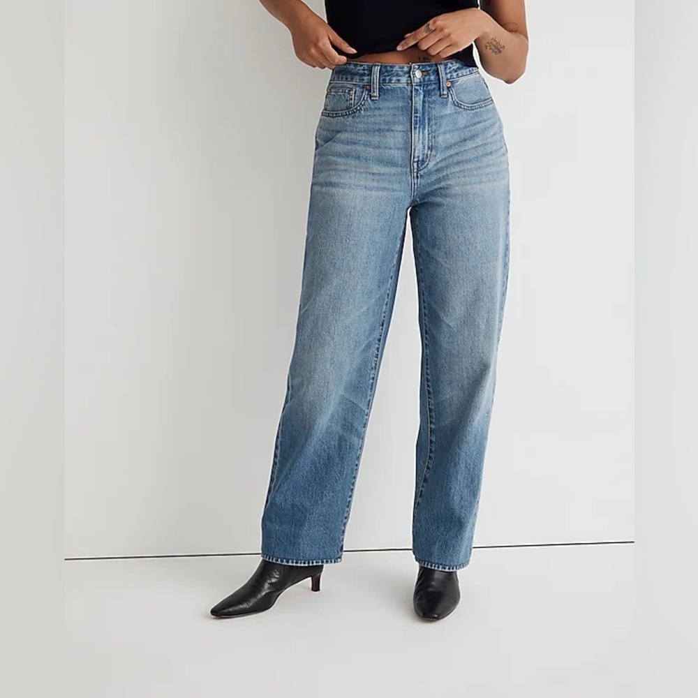 Madewell Curvy Baggy Straight Jeans
